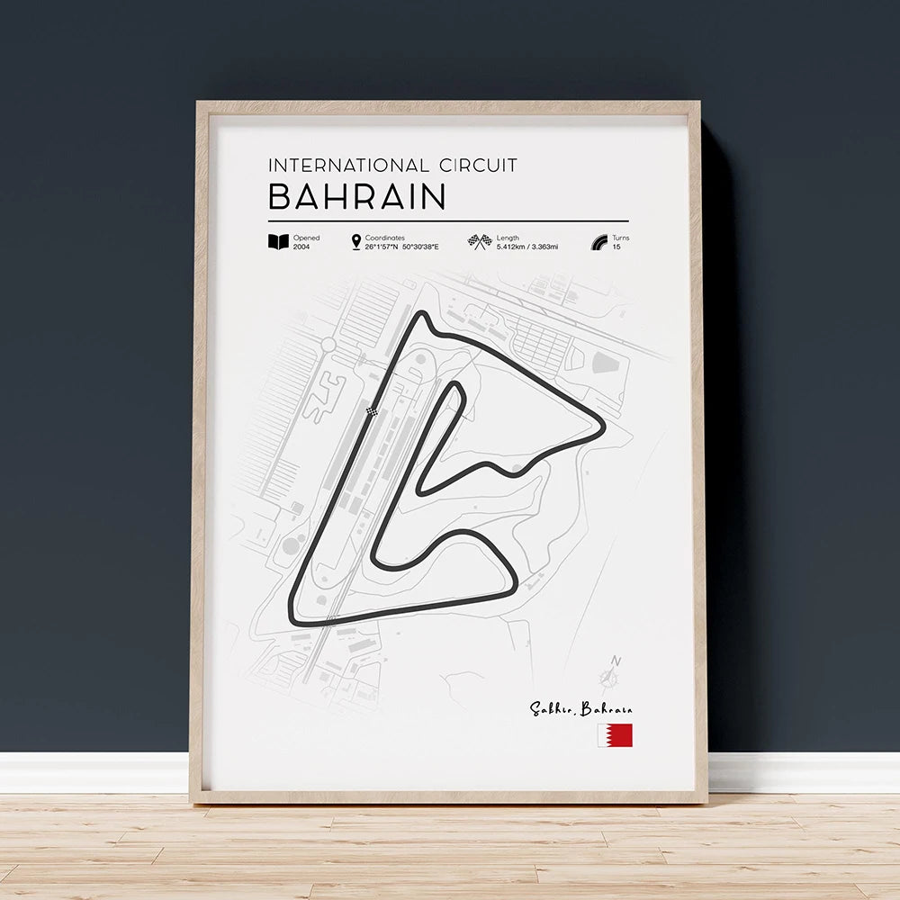 Grand Prix Circuit Poster Collection – Silverstone, Monaco & Monza