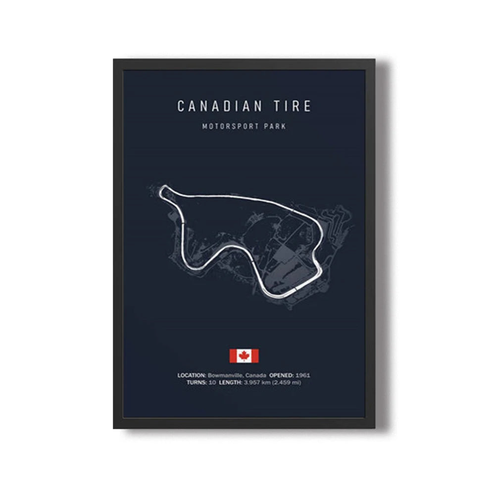 Grand Prix Circuit Map Wall Art Collection