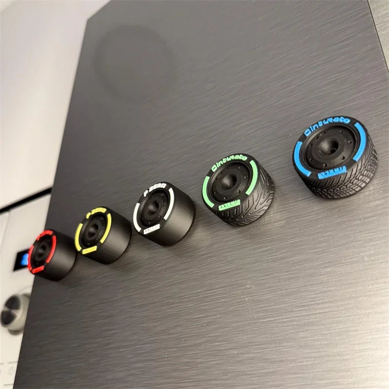 Racing Tyre Fridge Magnet Set – 5 Piece