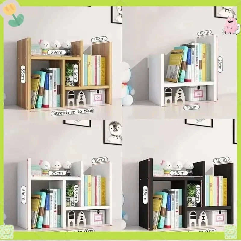 Telescopic Desktop Bookshelf & Storage Rack