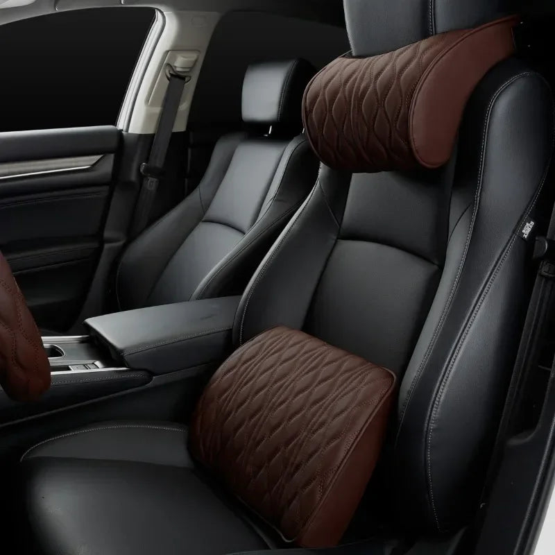 Memory Foam Car Neck & Lumbar Support Cushion
