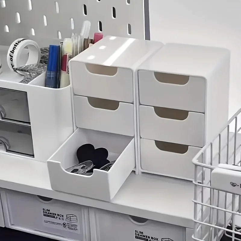 3-Tier Desktop Organizer with Drawers