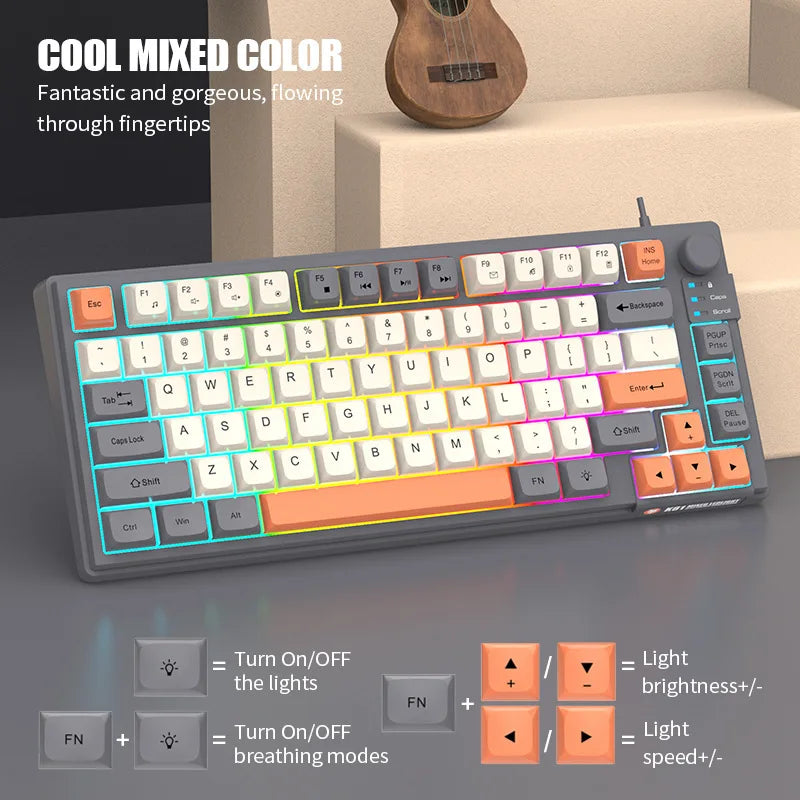 K81 81-Key RGB Gaming Keyboard