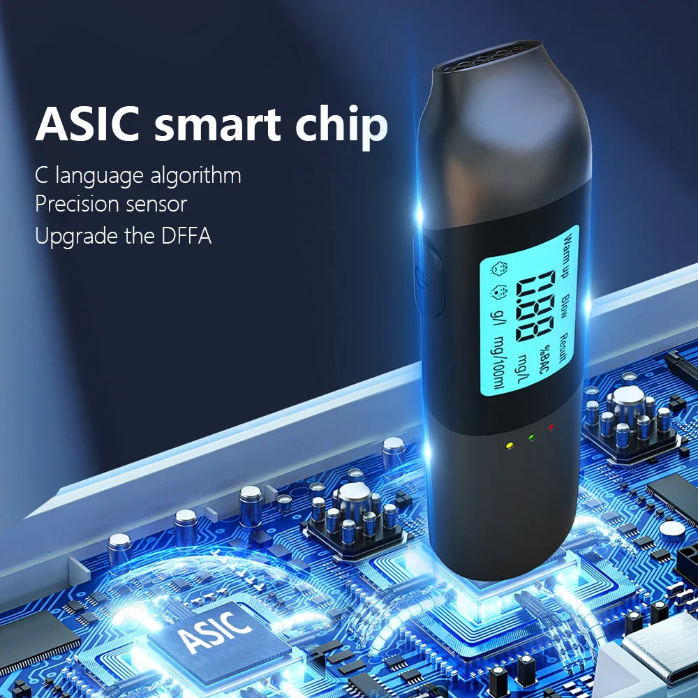 USB Rechargeable Digital Breath Alcohol Tester