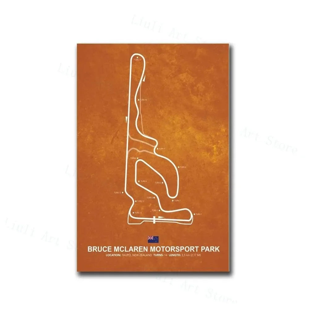 Grand Prix Circuit Canvas Poster Collection