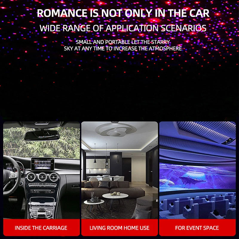 USB Car Roof Star Projector Light