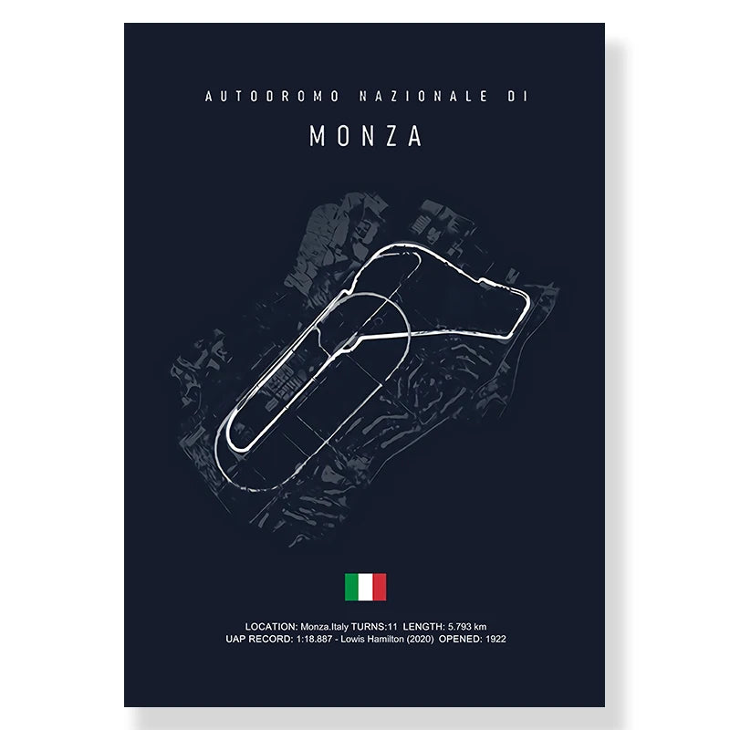 Imola & Monaco Circuit Wall Art Collection