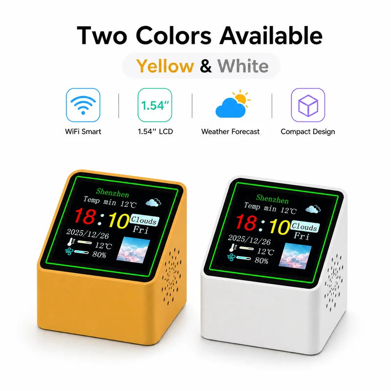 Smart Wi-Fi Desk Clock & Weather Station