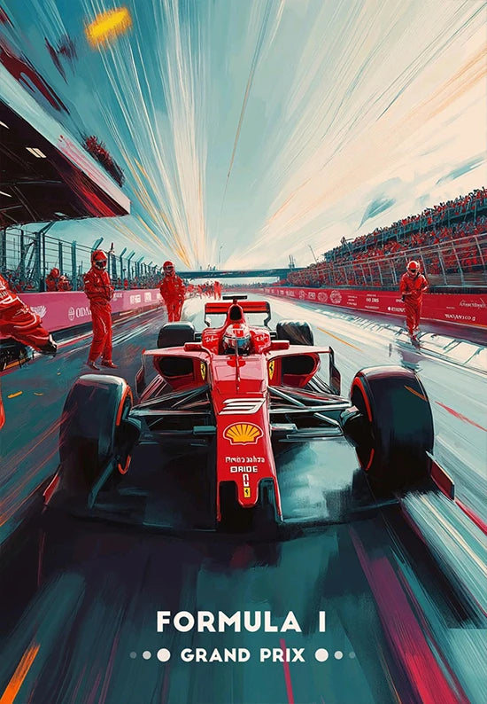 Iconic Racing Car Wall Art Collection