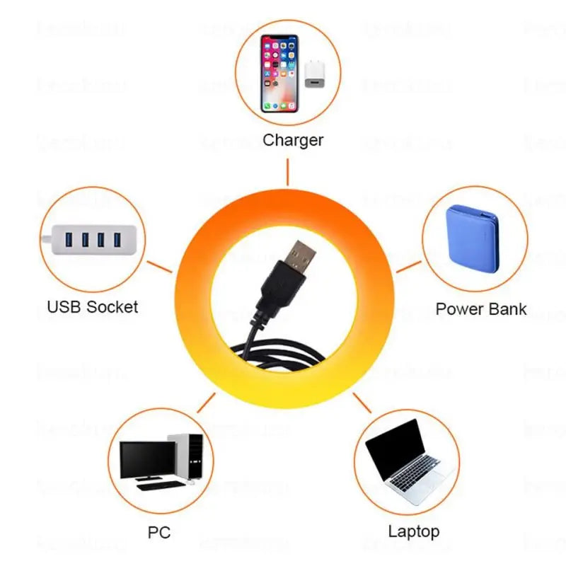 USB Sunset & Rainbow Projection Lamp
