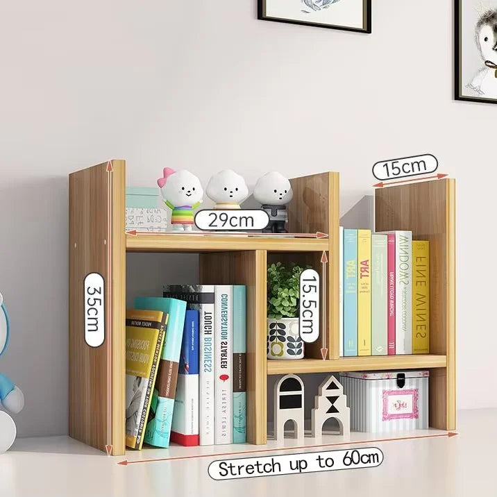 Telescopic Desktop Bookshelf & Storage Rack