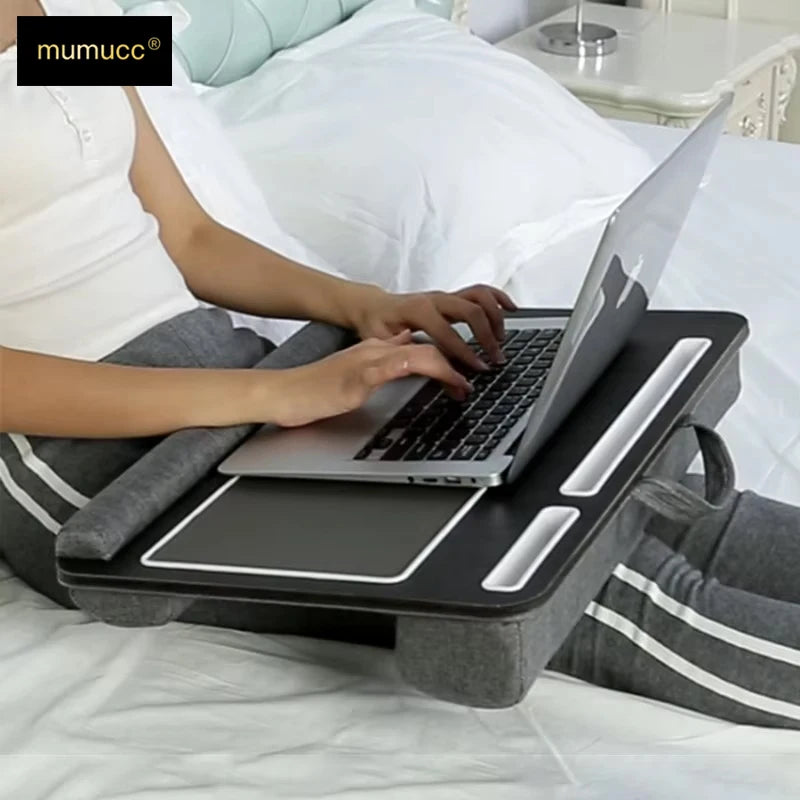 Portable Laptop Lap Desk with Built-In Mouse Pad