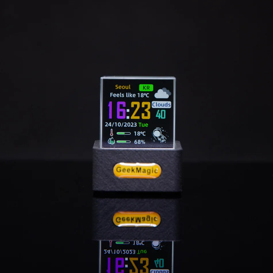 GEEKMAGIC GIFTV Crystal Smart Weather & GIF Display