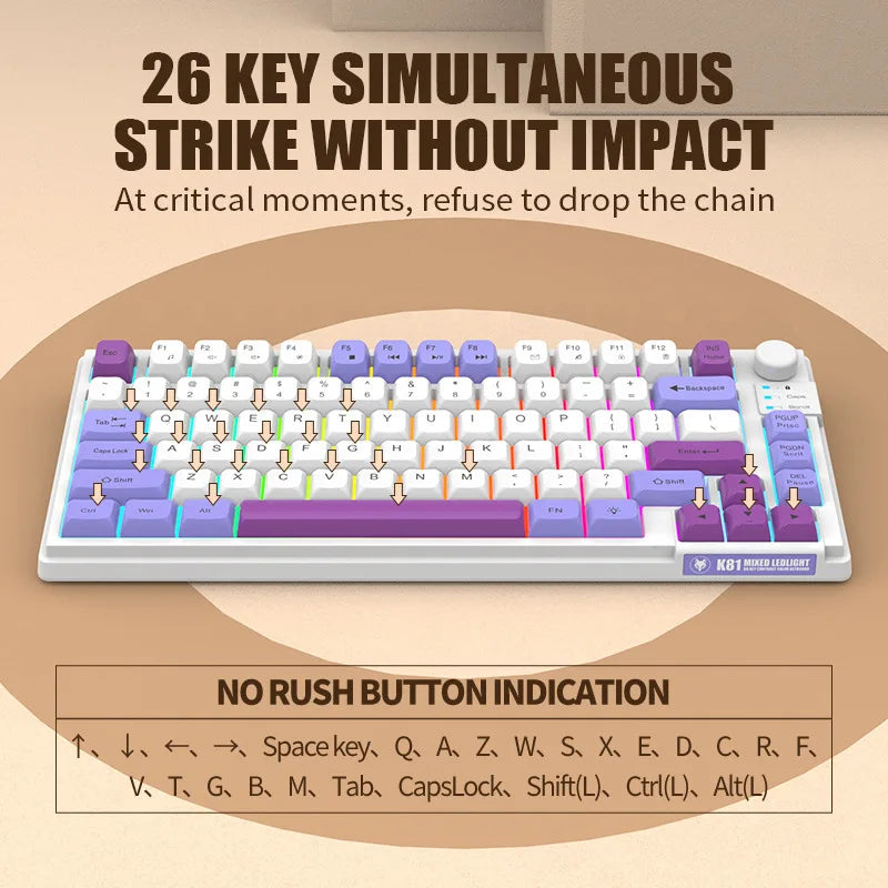 K81 81-Key RGB Gaming Keyboard