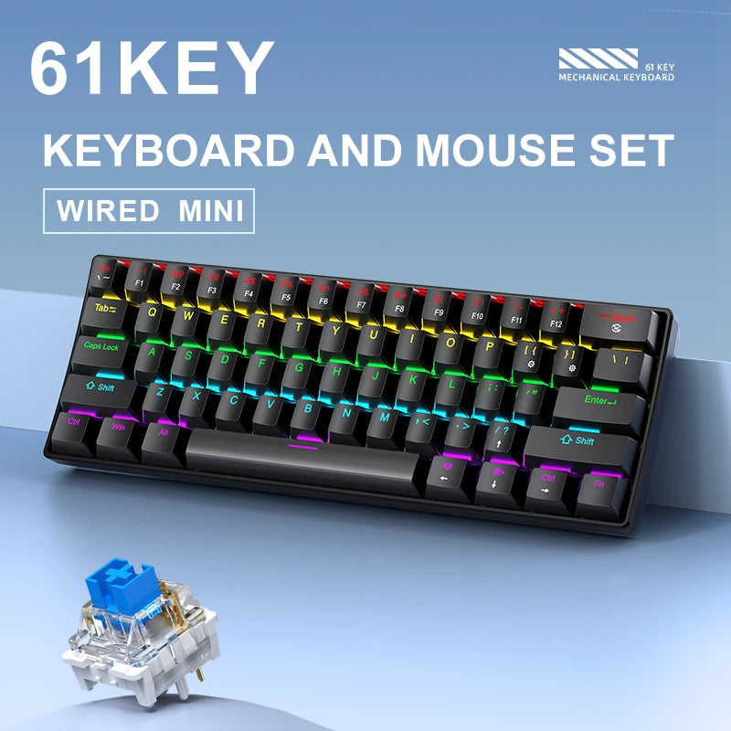 APAYADO K61 60% RGB Mechanical Gaming Keyboard