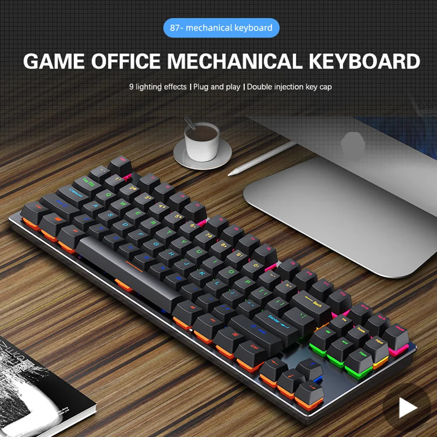 Compact RGB Mechanical Gaming Keyboard – Wired