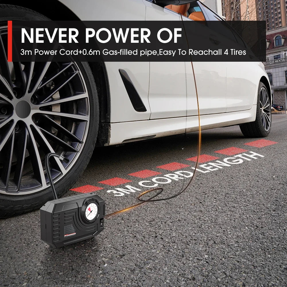 Portable Mini Tyre Inflator – 20L/min