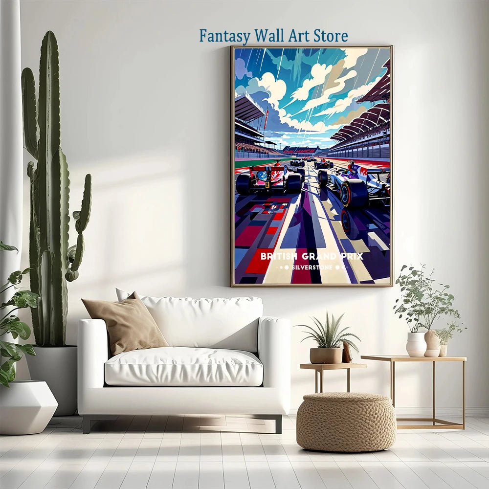 Iconic Racing Car Wall Art Collection