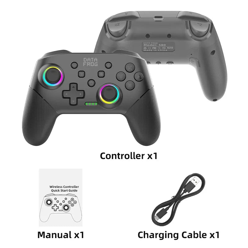 DATA FROG RGB Wireless Controller for Switch & PC