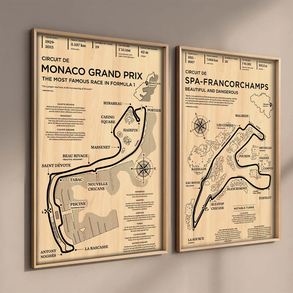 Monaco Grand Prix Racing Wall Art Collection