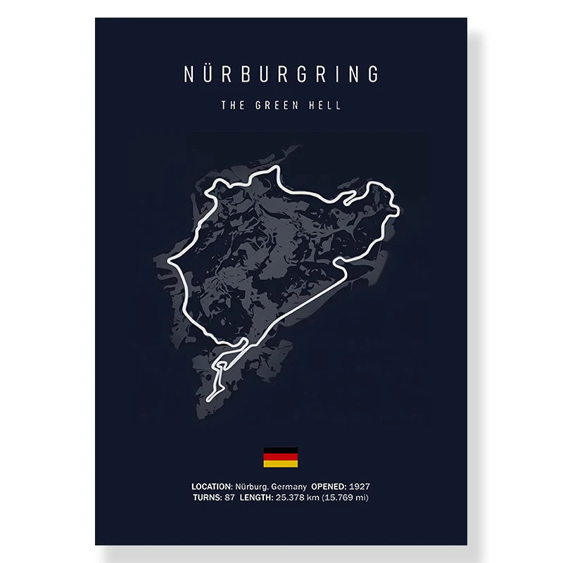 Imola & Monaco Circuit Wall Art Collection