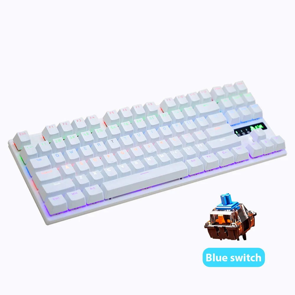 87-Key Hot-Swappable Backlit Mechanical Keyboard