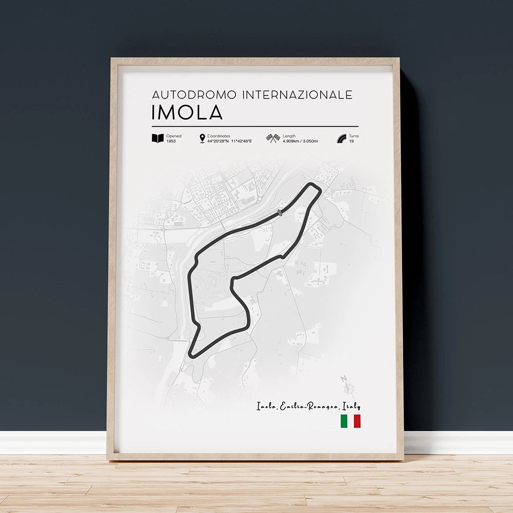 Grand Prix Circuit Poster Collection – Silverstone, Monaco & Monza