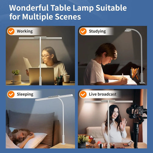 Adjustable Clamp LED Desk Lamp – 3 Colour Modes