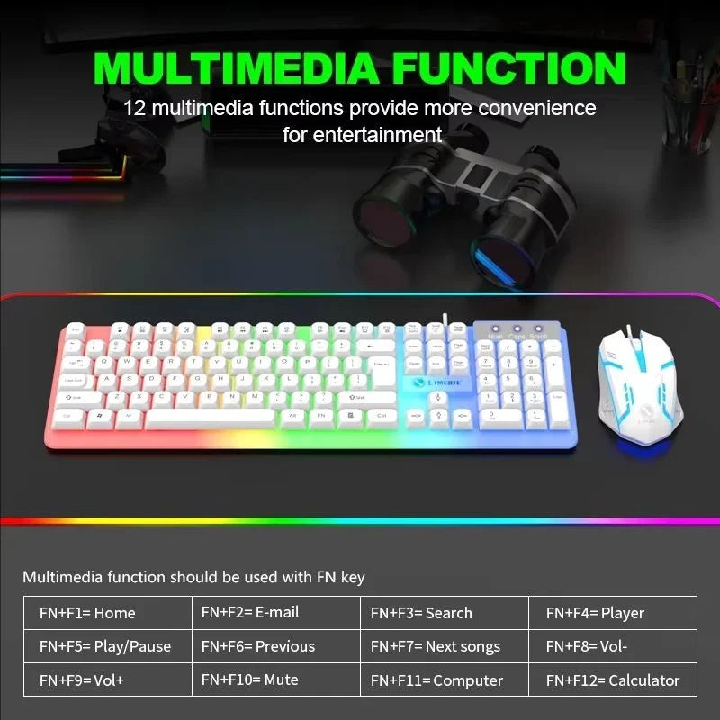 GTX350 RGB Gaming Keyboard & Mouse Set