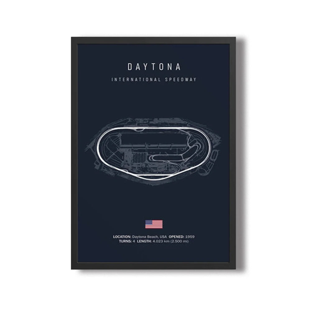 Grand Prix Circuit Map Wall Art Collection