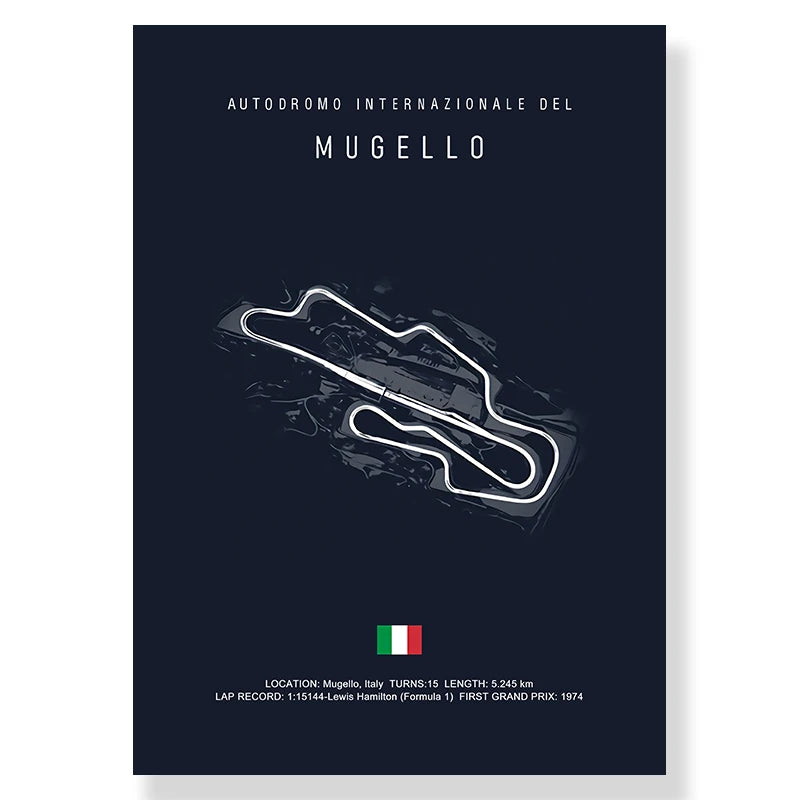 Imola & Monaco Circuit Wall Art Collection