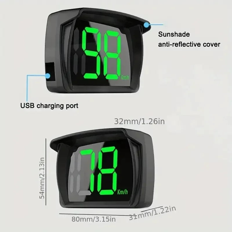 Universal GPS Digital HUD Speedometer
