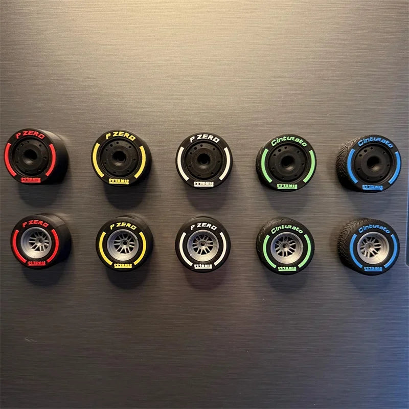 Racing Tyre Fridge Magnet Set – 5 Piece