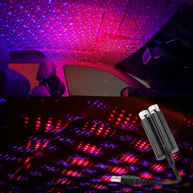 USB Car Roof Star Projector Light
