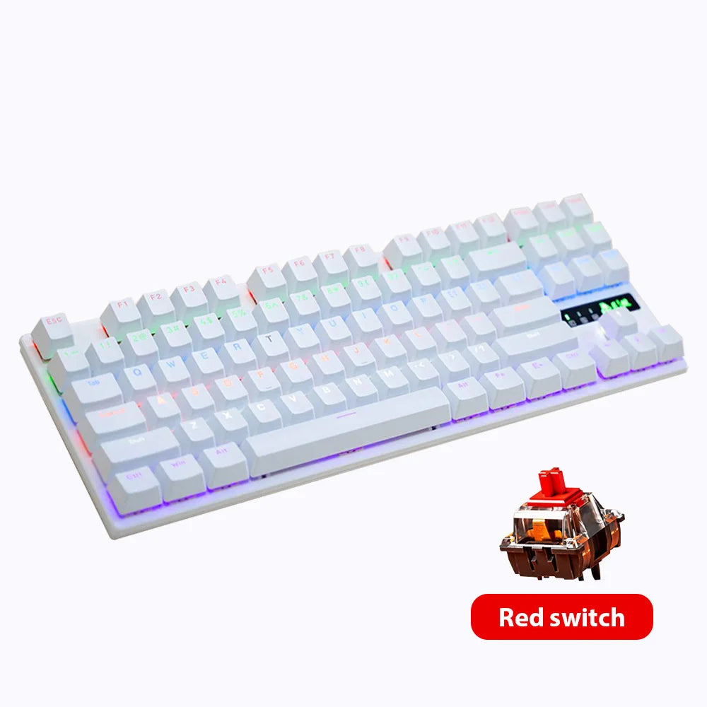 87-Key Hot-Swappable Backlit Mechanical Keyboard