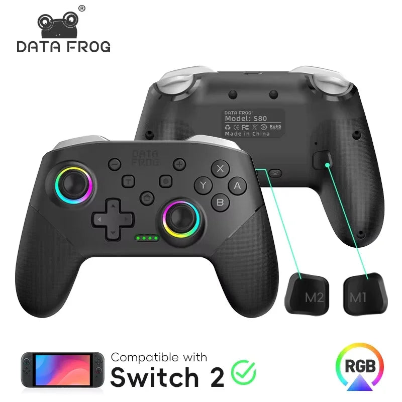 DATA FROG RGB Wireless Controller for Switch & PC