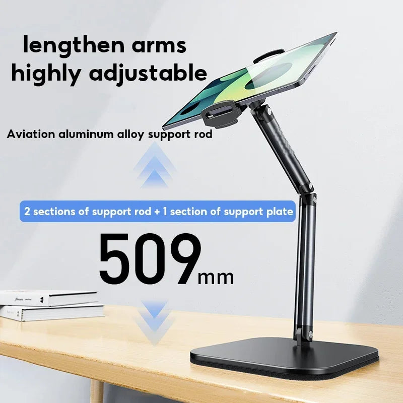 Adjustable Long-Arm Desk Tablet & Phone Stand