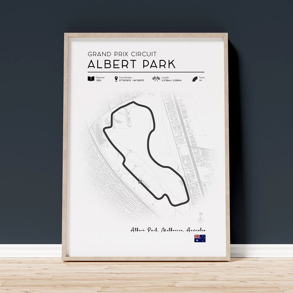 Grand Prix Circuit Poster Collection – Silverstone, Monaco & Monza