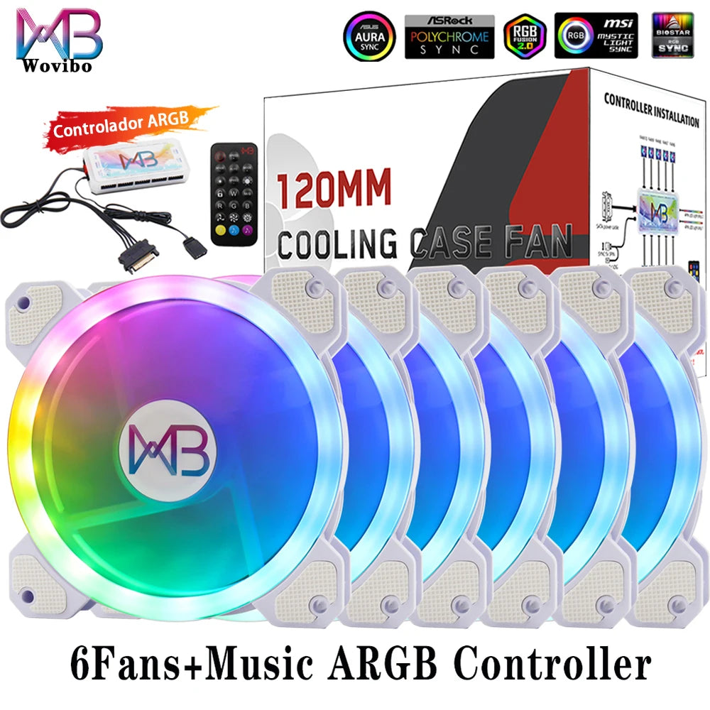Wovibo 120mm ARGB PC Case Fan Kit
