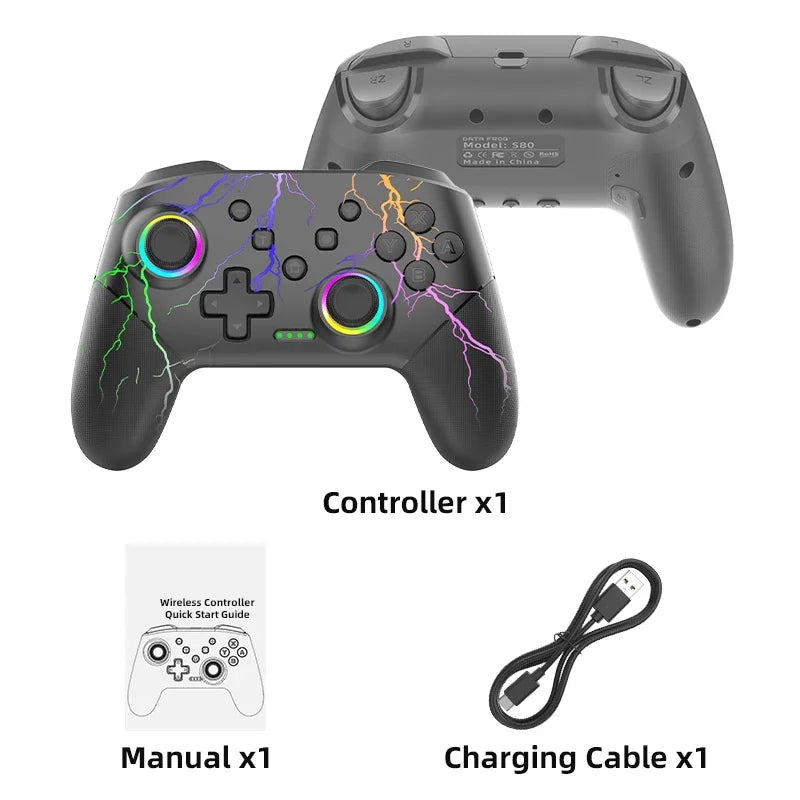 DATA FROG RGB Wireless Controller for Switch & PC
