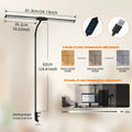 Dual-Head Clamp LED Desk Lamp