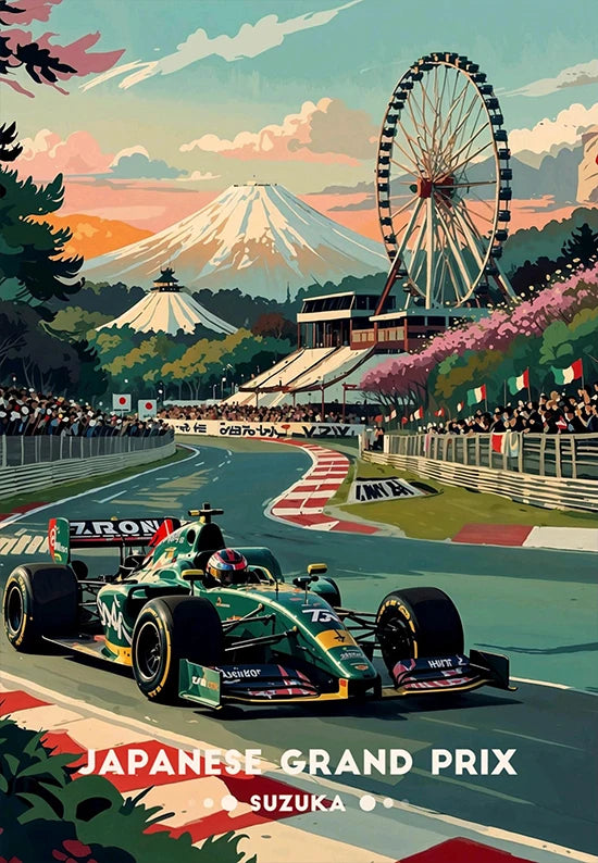 Iconic Racing Car Wall Art Collection