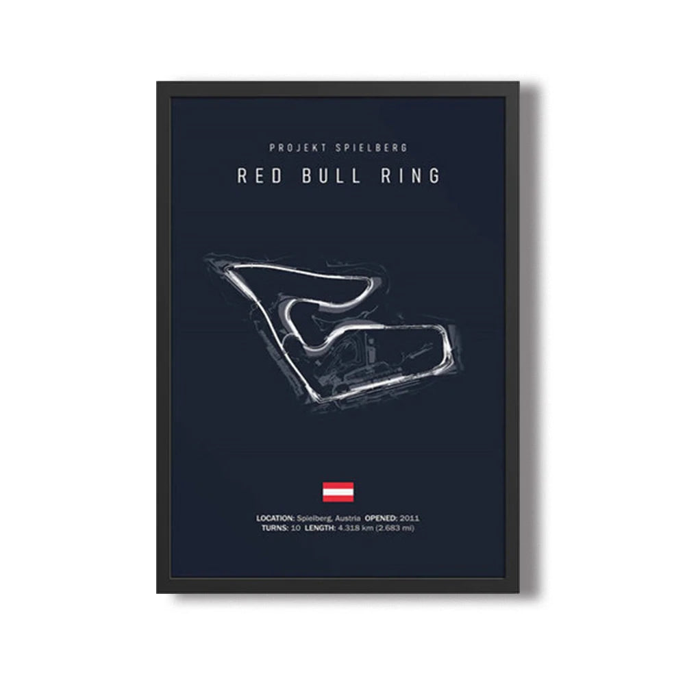 Grand Prix Circuit Map Wall Art Collection