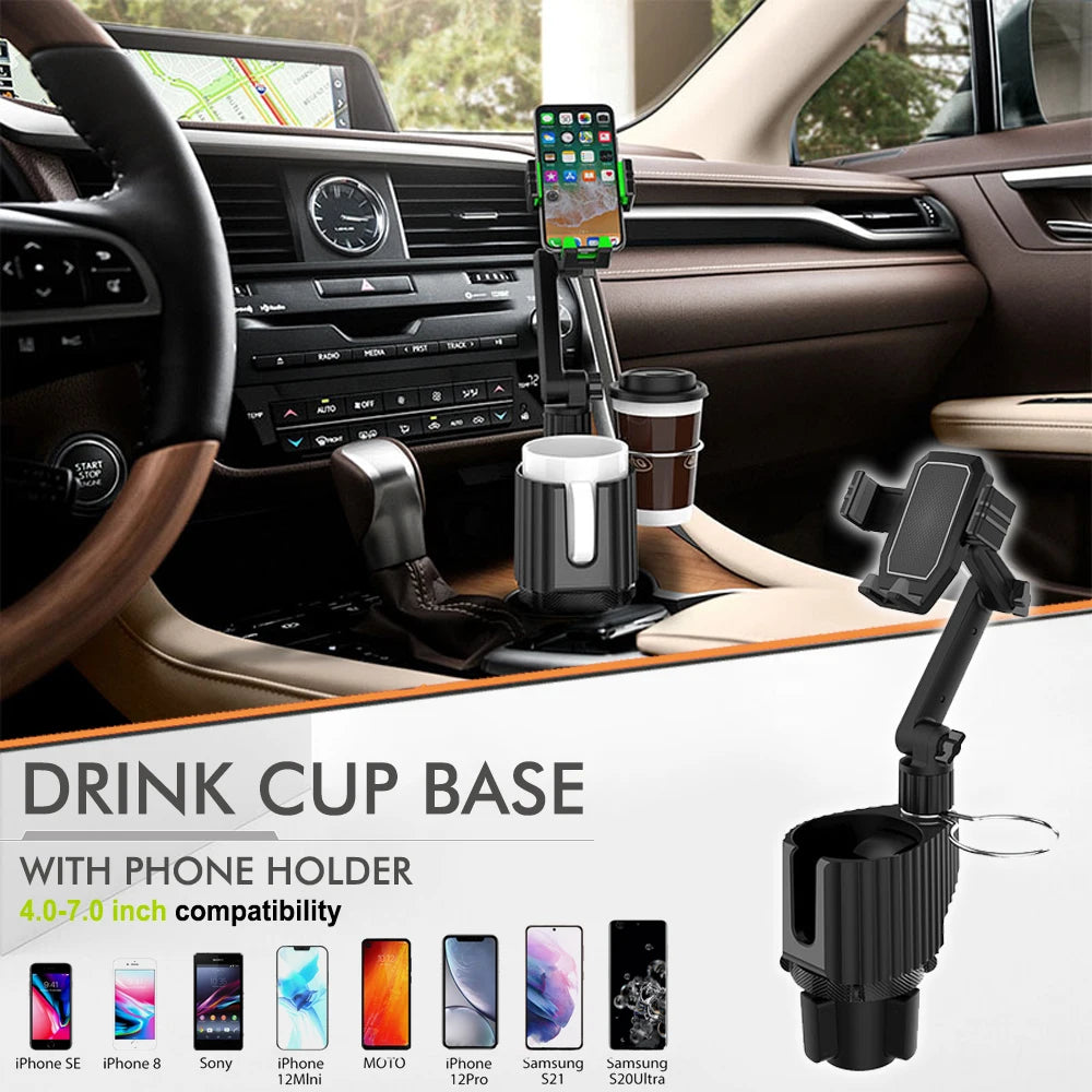 360° Car Cup Holder Phone Mount