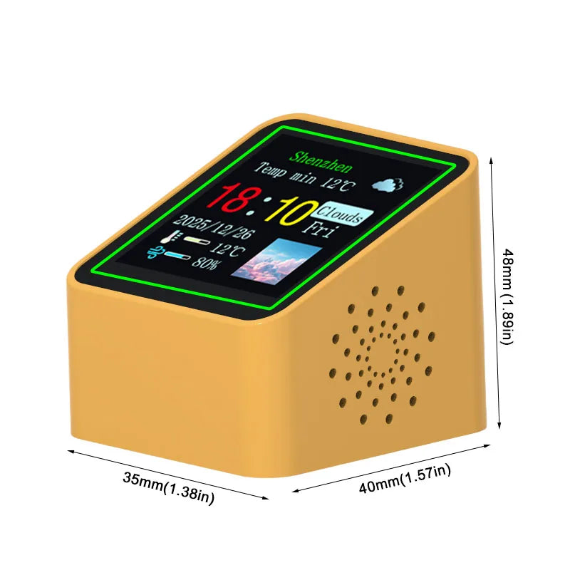 Smart Wi-Fi Desk Clock & Weather Station