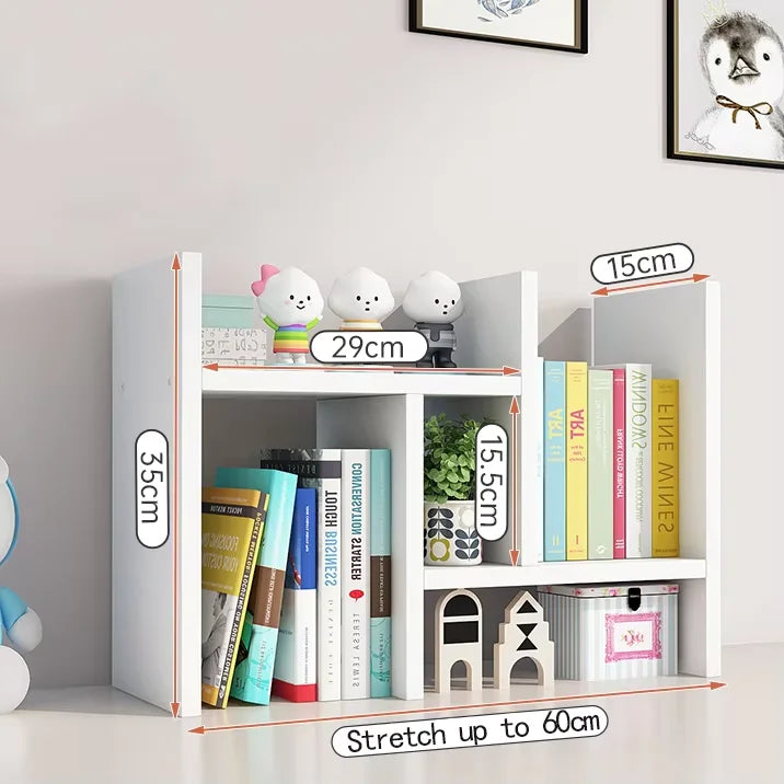 Telescopic Desktop Bookshelf & Storage Rack