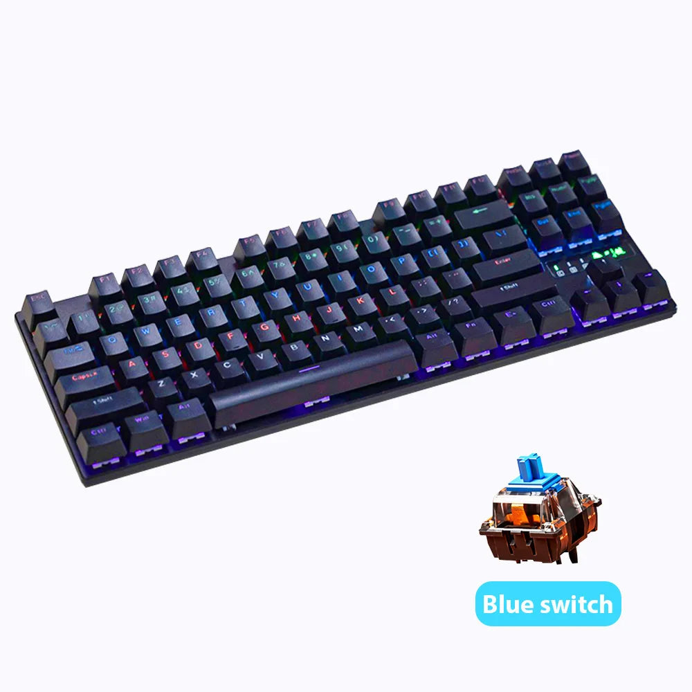 87-Key Hot-Swappable Backlit Mechanical Keyboard