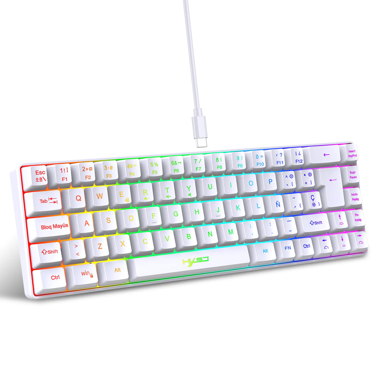 68-Key RGB Wired Gaming Keyboard