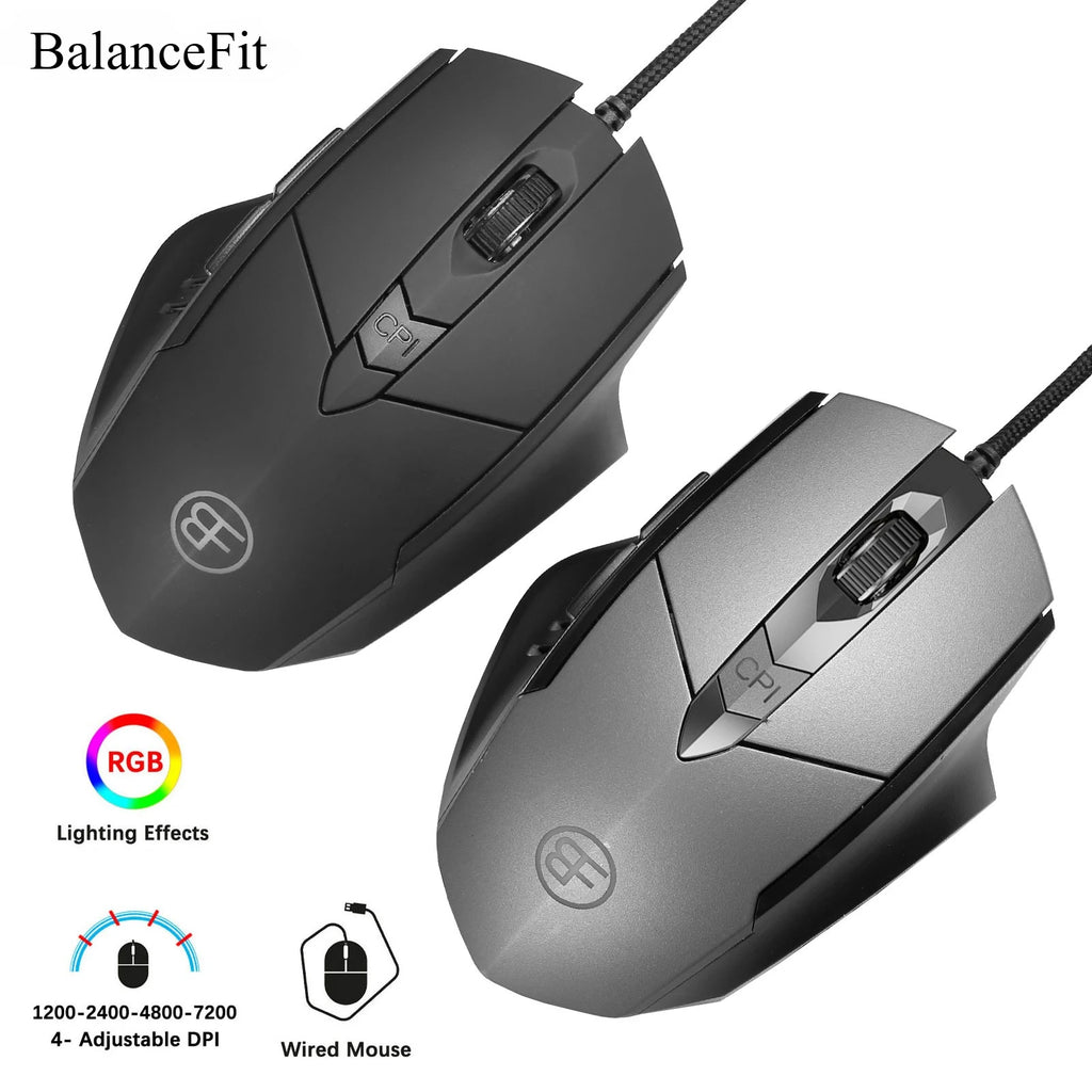 7200 DPI RGB 6-Button Wired Gaming Mouse