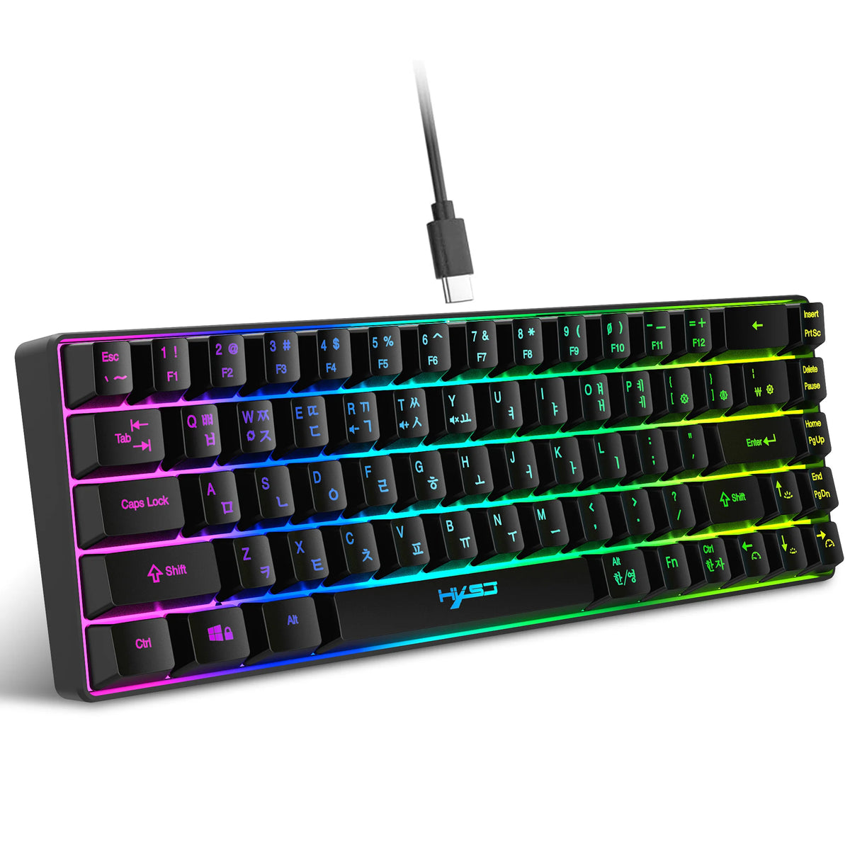 68-Key RGB Wired Gaming Keyboard